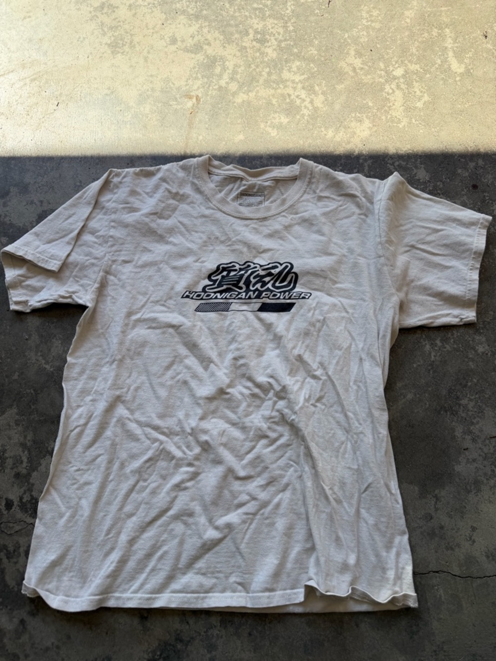 Hoonigan White Short Sleeve Logo Tee